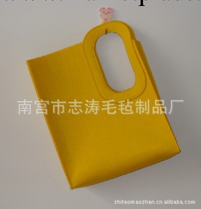 廠傢批量定做毛氈包 毛氈休閒包挎包手拿包臂包 毛氈購物袋工廠,批發,進口,代購
