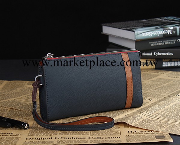 天貓熱賣新款 男士手拿包 韓版頭層牛皮拉鏈手包 大容量錢包 定制工廠,批發,進口,代購