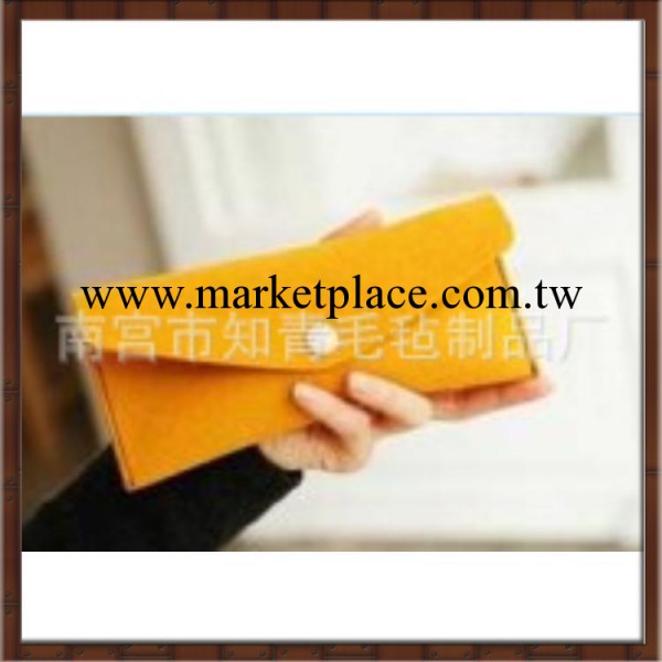 廠傢直銷電腦毛氈包 毛氈 零錢包 毛氈鑰匙包  女手拿包工廠,批發,進口,代購