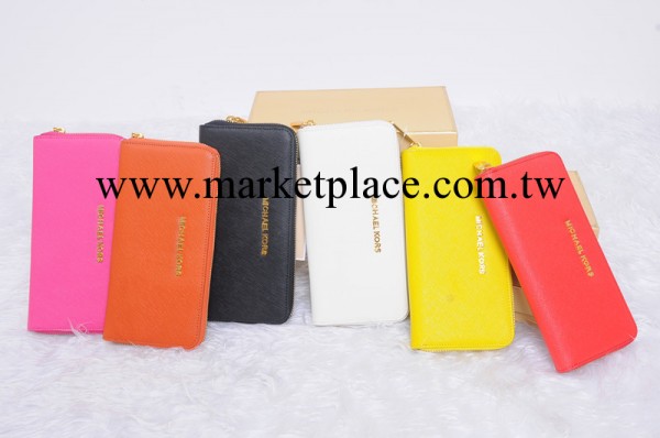 外貿批發MK Michael Kors 錢包真頭層牛皮長款女士拉鏈錢包女手包工廠,批發,進口,代購