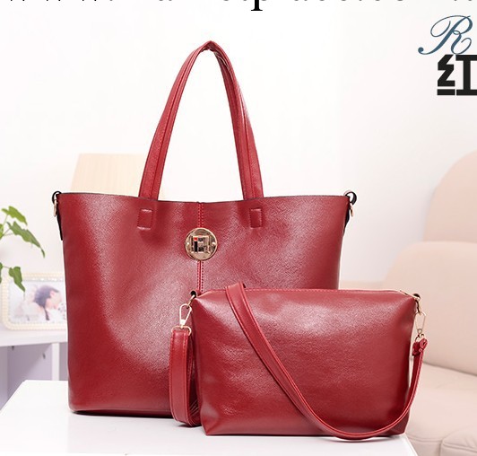 廠傢直銷 2013新款單肩斜跨母子包仿羊皮多色手提包包特價批發工廠,批發,進口,代購