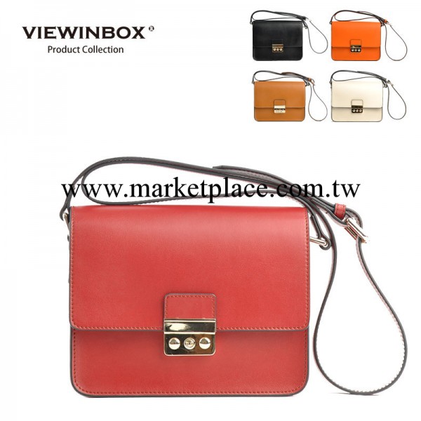 viewinbox新款簡約休閒糖果色真皮女包單肩斜挎小包包KA-717 女包工廠,批發,進口,代購