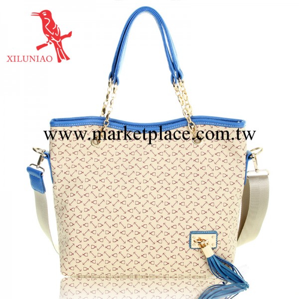 喜璐鳥品牌女包2012新款歐美風骨頭紋休閒百搭手提包時尚單肩大包工廠,批發,進口,代購