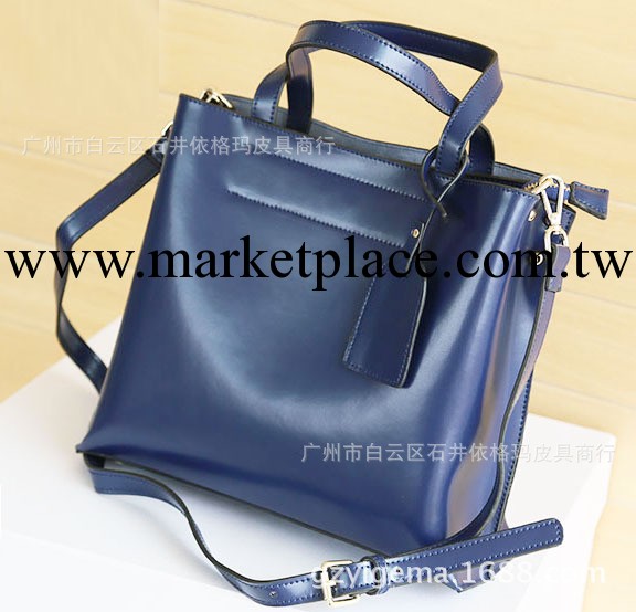 依格瑪秋冬新款時尚爆款水桶包真皮女包牛皮手提手挽斜跨包包工廠,批發,進口,代購
