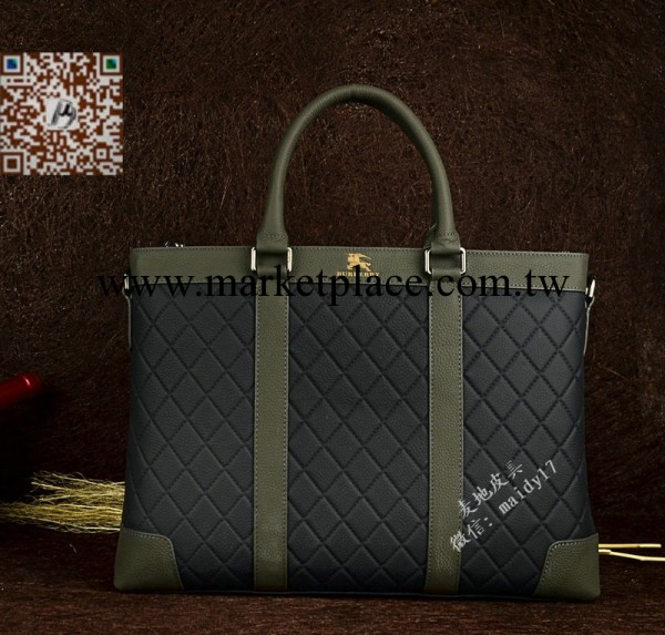 商務之選全頭層牛皮 手提包 B傢14寸電腦包 公文包 棱格真皮男包工廠,批發,進口,代購