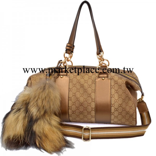 女包手提包批發 燙金防水帆佈女包 單肩斜挎包 送狐貍毛!33033工廠,批發,進口,代購