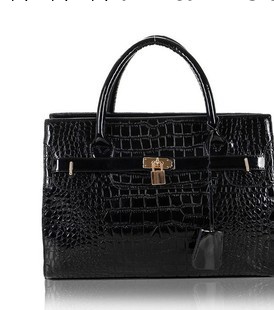 米維爾 正品 女包 2013新款 時尚亮光 潮包 鱷魚紋 手提包 斜挎包工廠,批發,進口,代購