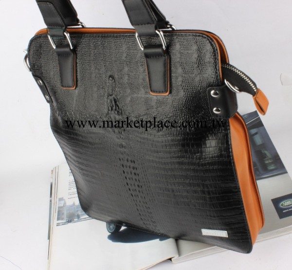 廠傢供應新款鱷魚紋男單肩真皮小包 男斜挎包韓版商務手提包特價工廠,批發,進口,代購