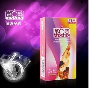 正品第六感/第6感多彩 彩色避孕套安全套 12隻裝情趣成人計生用品工廠,批發,進口,代購