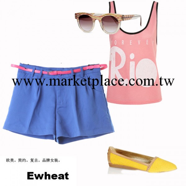 Ewheat L2273 2012夏季新款女式短褲 工裝休閒短褲  4色齊工廠,批發,進口,代購
