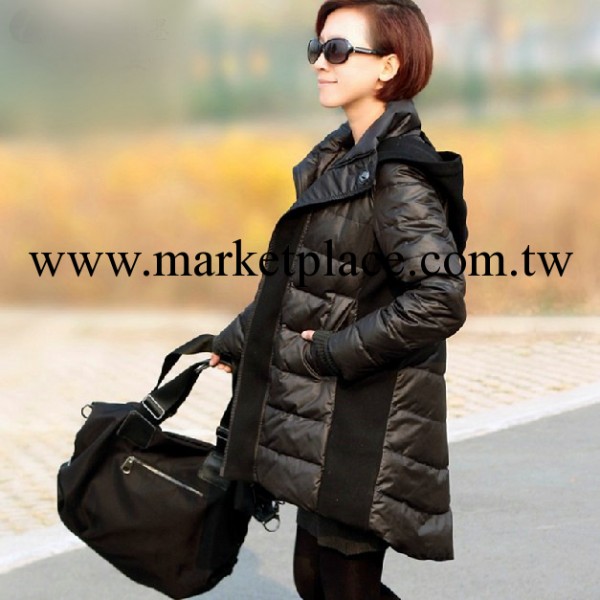 2013冬裝新款羽絨棉服女式中長款連帽加厚大碼女士外套女裝批發工廠,批發,進口,代購
