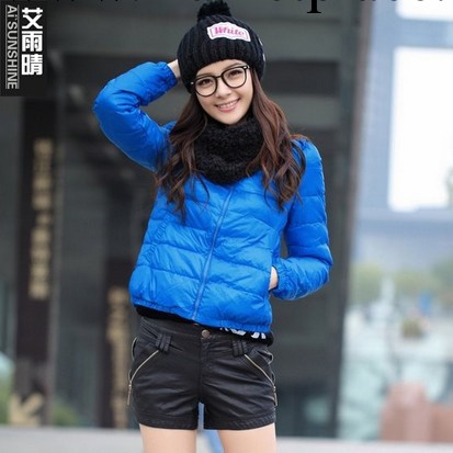 艾雨晴 冬外套棉衣女裝 韓版修身知性 短款小棉衣(帶圍脖)9087-2工廠,批發,進口,代購