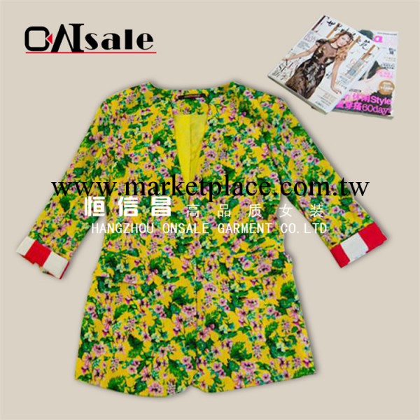 女式碎花小西裝 歐美時尚精品 修身碎花小西服廠傢熱賣中工廠,批發,進口,代購