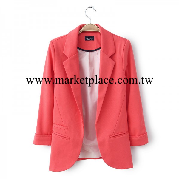 topshop秋冬新款百搭彩色糖果色歐美小西裝 女式修身西服外套批發工廠,批發,進口,代購