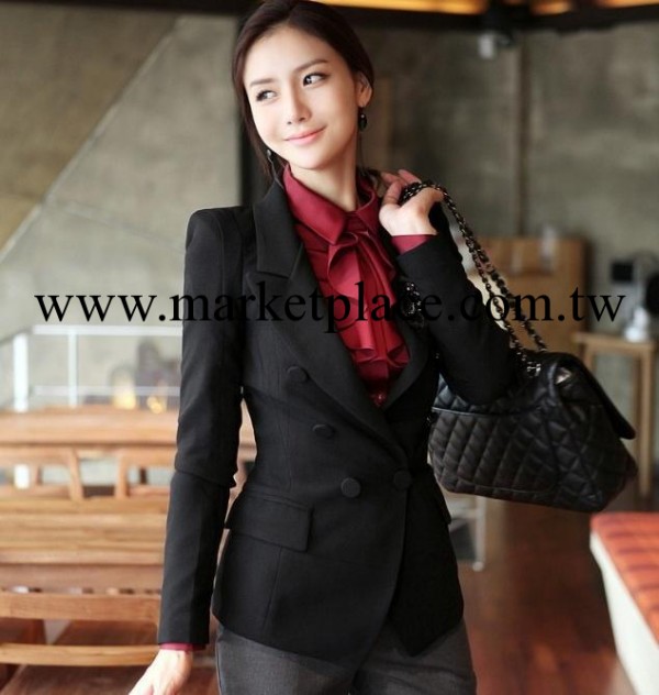 2013秋季新款小西裝 韓版通勤OL氣質聳長袖外套 修身女小西服工廠,批發,進口,代購