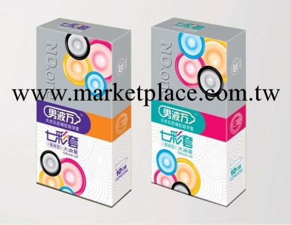 福建成人情趣商品男波萬七彩套10隻裝情趣彩色安全套避孕套批發工廠,批發,進口,代購