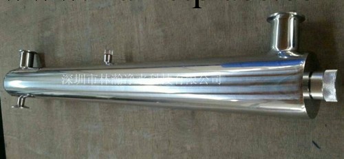 帶快卡40w紫外線過流式殺菌器/深圳林瀚水處理消毒設備UV燈2T/H工廠,批發,進口,代購