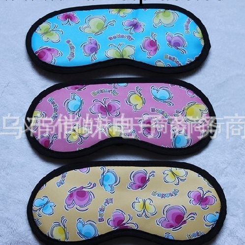 【俏妹】廠傢直銷 韓版佈藝時尚眼罩 睡眠眼罩 遮光眼罩 蝴蝶款式工廠,批發,進口,代購
