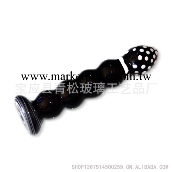 9045黑白配 自慰器水晶玻璃 女性用自慰器 成人情趣情趣用品工廠,批發,進口,代購