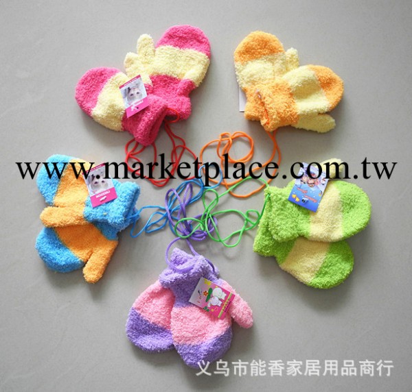 兒童手套高彈掛脖手套寶寶保暖女童糖果彩色包指手套兒童手套批發工廠,批發,進口,代購