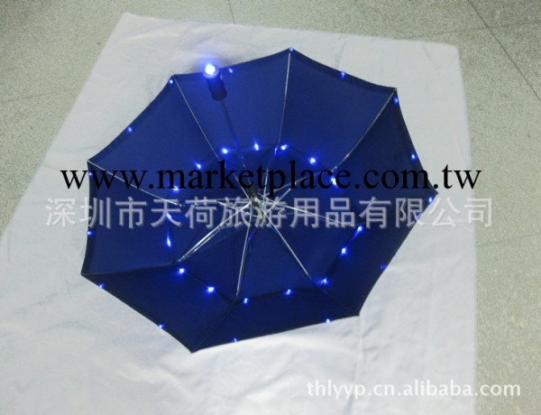 【歡迎購買】彩色LED發光雨傘 可定制夜發光雨傘 深圳創意雨傘工廠,批發,進口,代購