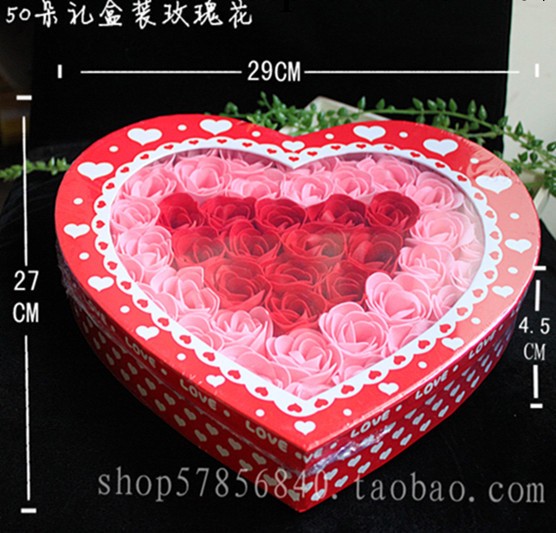 【源頭貨源】情人節50朵香皂花禮盒 創意禮品 聖誕節禮品生日禮物工廠,批發,進口,代購