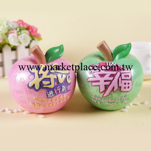 熱銷爆款聖誕平安果 蘋果夜燈 樹脂工藝品 創意禮品儲蓄罐工廠,批發,進口,代購