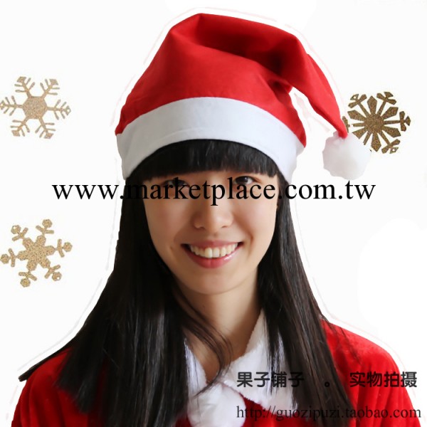 聖誕帽批發 聖誕老人帽子 成人紅色普通聖誕帽子 紅色無紡佈聖誕工廠,批發,進口,代購