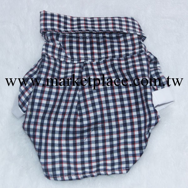 爆款 夏款衣服 寵物用品 狗衣服 寵物衣服 白邊黑格襯衫E-1009工廠,批發,進口,代購