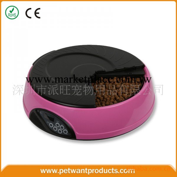 深圳派旺寵物用品批發廠傢 4餐自動喂食器 LCD CE/ROHS認證工廠,批發,進口,代購