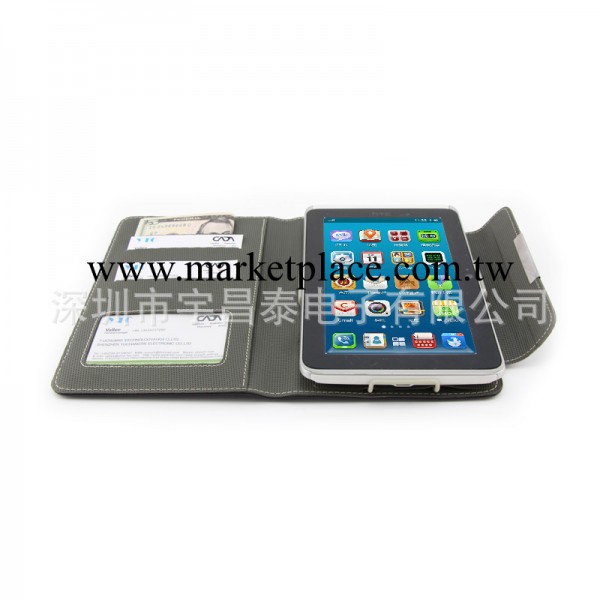 ipad mini荔枝紋時尚款帶名片夾左右開新款PU皮套 7.9寸MID通用工廠,批發,進口,代購