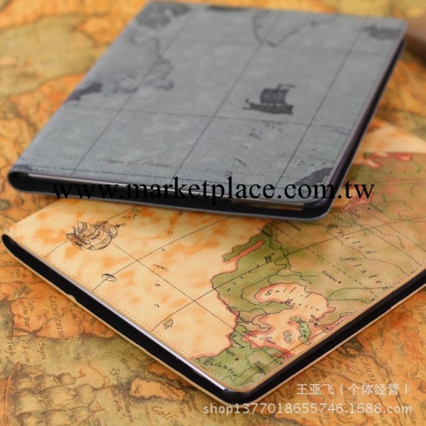新款蘋果 the new iPad 2.3.4航海地圖 休眠保護皮套 航海地皮套工廠,批發,進口,代購