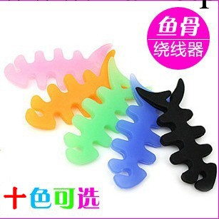 魚骨繞線器 iphone 4S MP3/4 魚骨頭 耳機繞線器 蘋果 纏線器批發工廠,批發,進口,代購