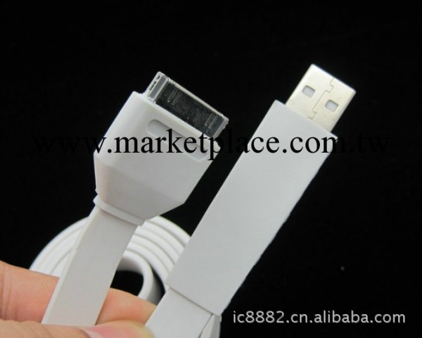 iphone蘋果數據線 彩色面條數據線 蘋果扁線 實體店特價批發直銷工廠,批發,進口,代購