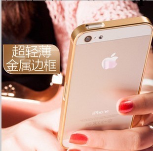 蘋果iphone5手機殼 蘋果4/4s超薄0.7mm邊框 0.7鋁合金屬手機邊框工廠,批發,進口,代購