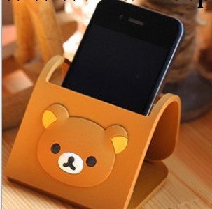 一件代發熱銷 蘋果iPhone44S手機支架 可愛輕松熊折疊手機座 2214工廠,批發,進口,代購