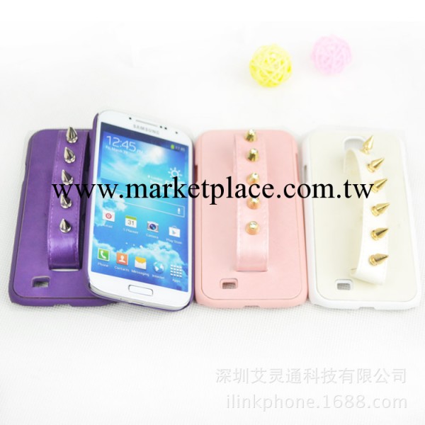 廠傢直銷新款 iphone4 4s手機殼 蘋果鉚釘皮套 骷髏頭手機套工廠,批發,進口,代購
