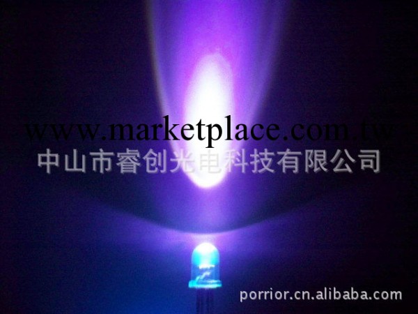 UV紫光LED，5MM紫光LED，370-375nm系列LED工廠,批發,進口,代購