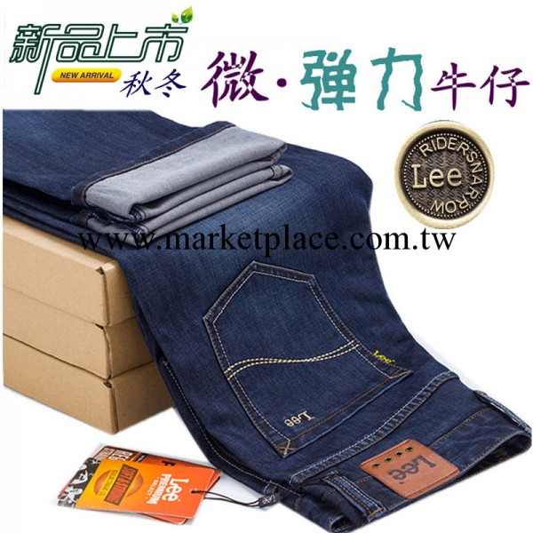 秋冬Lee男士牛仔褲批發 斜插袋直筒中腰LEE男式牛仔長褲 寬松大碼工廠,批發,進口,代購