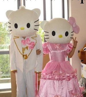 婚慶卡通人偶服裝行走人偶動漫卡通表演服裝玩偶服hello kitty貓工廠,批發,進口,代購