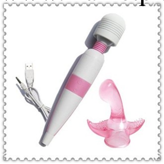 粉色USB充電款超大AV棒 送專用女用G點自慰套頭 女性情趣情趣用品工廠,批發,進口,代購