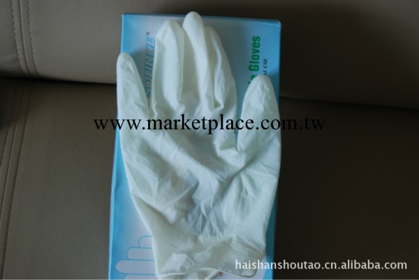 供應一次性有粉光面乳膠手套/9寸乳膠檢查手套/LATEX GLOVES工廠,批發,進口,代購