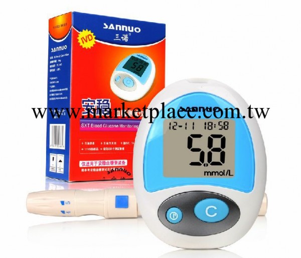 長沙三諾安穩血糖機 送50片桶裝試紙工廠,批發,進口,代購