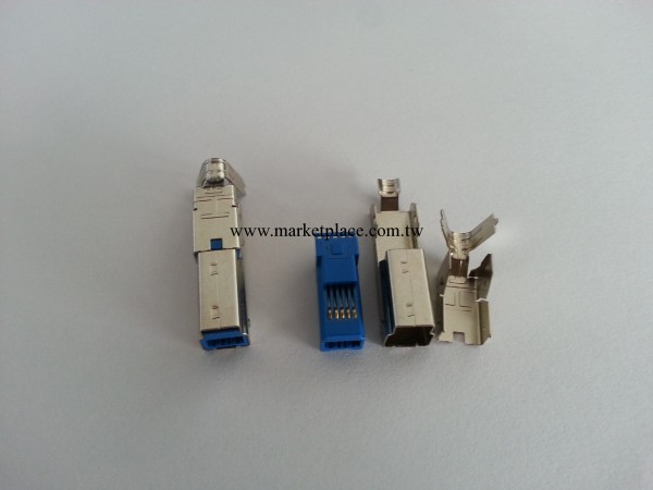 供應USB連接器 USB B公3.0 三件套焊線工廠,批發,進口,代購
