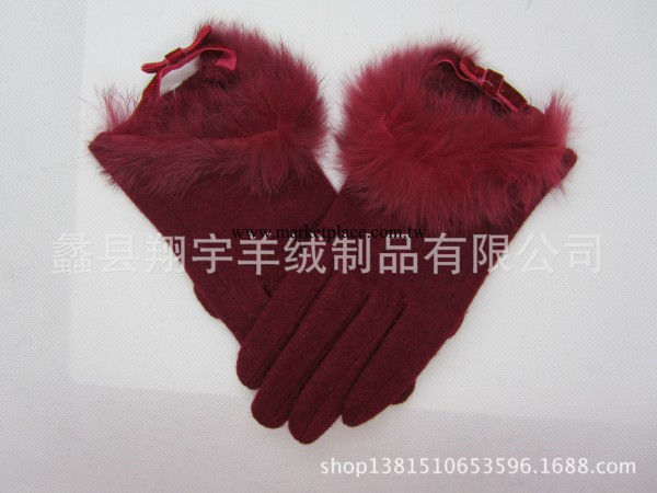 春秋時裝 短款鏤空 兔毛 羊絨手套 可定制工廠,批發,進口,代購