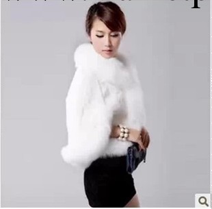 2013秋冬奢華狐貍毛領極品獺兔毛坎肩鬥篷 女裝 高仿 皮草工廠,批發,進口,代購