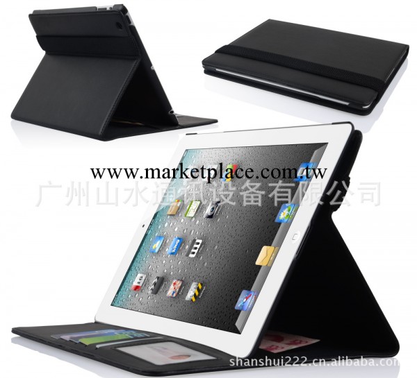 蘋果new ipad 2/3/4  錢包式支架 平板電腦保護皮套工廠,批發,進口,代購