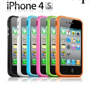 【廠傢直銷】蘋果bumper 邊框 iphone 4 4S手機邊框 矽膠邊框工廠,批發,進口,代購