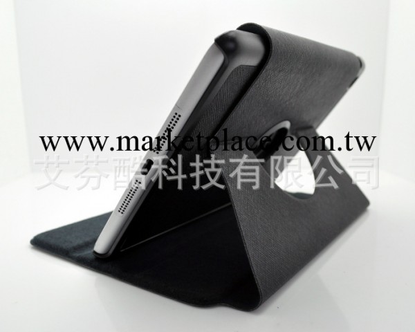 iPad Mini皮套 超薄旋轉皮套 ipad迷你版平板支架皮套 十字紋外套工廠,批發,進口,代購