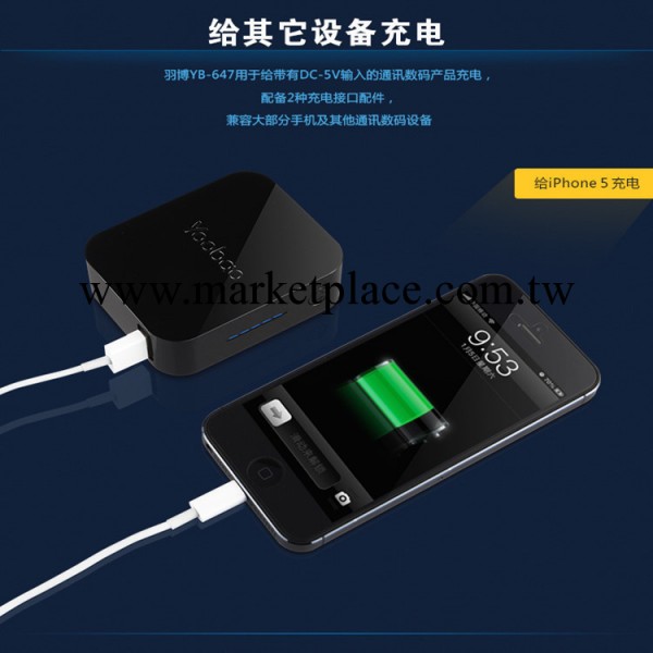 iphone4S 5魔方YB647移動電源 萬能手機充電寶工廠,批發,進口,代購